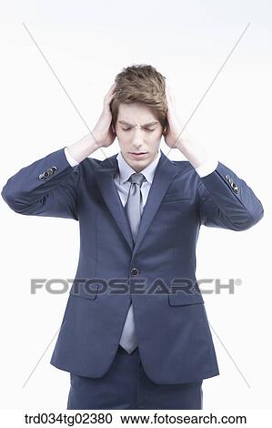 businessman having a headache View Large Photo Image Stock Image - businessman having a headache. Fotosearch