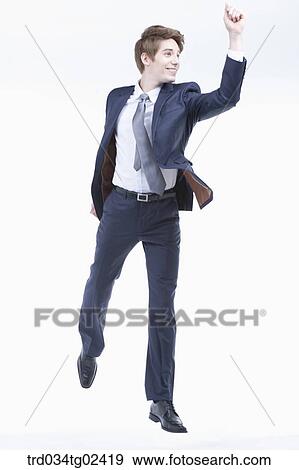 businessman jumping with excitement View Large Photo Image Stock Photo - businessman jumping with excitement. Fotosearch