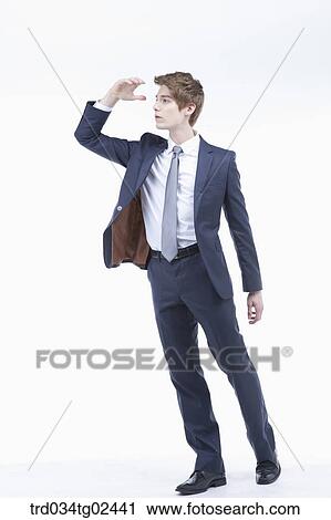 businessman looking far away View Large Photo Image Stock Image - businessman looking far away. Fotosearch