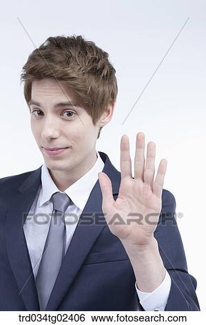 businessman raising his hand View Large Photo Image Stock Photograph - businessman raising his hand. Fotosearch