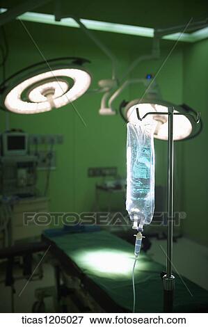 IV bag in operating room View Large Photo Image Stock Photo - IV bag in operating room. Fotosearch