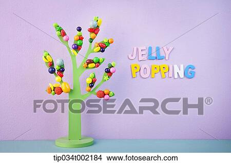 jelly candies on the tree View Large Photo Image Picture - jelly candies on the tree . Fotosearch