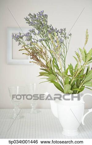 Stock Photograph - lavenders in the vase. Fotosearch