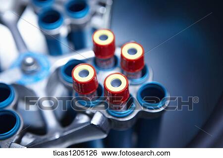 Samples in a blood centrifuge machine View Large Photo Image Stock Photograph - Samples in a blood centrifuge machine. Fotosearch
