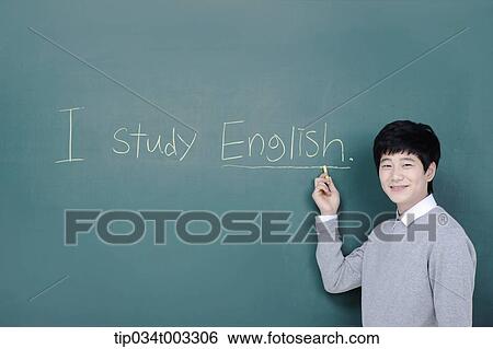 schoolboy highlighting a word on the blackboard View Large Photo Image Stock Photograph - schoolboy highlighting a word on the blackboard. Fotosearch