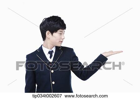 schoolboy with his palm facing upward View Large Photo Image Stock Photo - schoolboy with his palm facing upward. Fotosearch