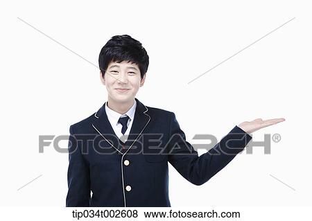 schoolboy with his palm facing upward View Large Photo Image Stock Photo - schoolboy with his palm facing upward. Fotosearch