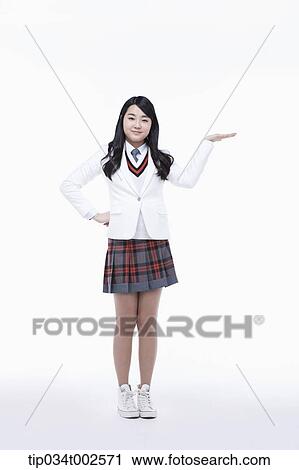 schoolgirl with her palm facing upward View Large Photo Image Stock Image - schoolgirl with her palm facing upward. Fotosearch