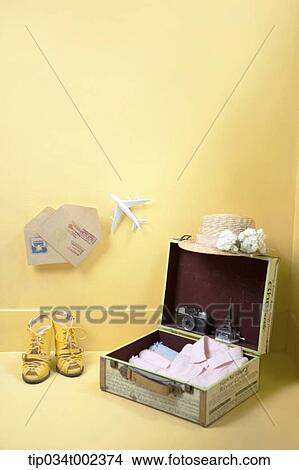 Picture - summer vacation items for woman. Fotosearch