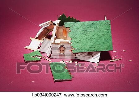 A broken house View Large Photo Image Stock Photo - A broken house. Fotosearch