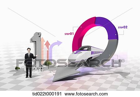 A businessman and business performance chart View Large Photo Image Stock Image - A businessman and business performance chart. Fotosearch