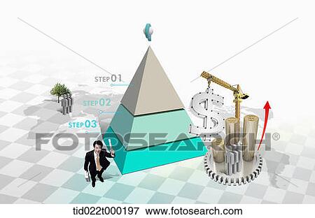 A businessman and business performance chart View Large Photo Image Stock Photo - A businessman and business performance chart. Fotosearch