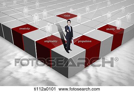 A businessman standing on corporate philosophy board View Large Photo Image Stock Image - A businessman standing on corporate philosophy board. Fotosearch