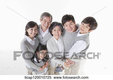 Stock Photography - A couple with blue and pink board. Fotosearch