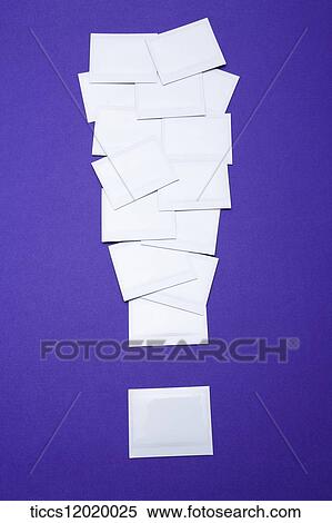 Stock Photography - A exclamation mark shaped photos . Fotosearch