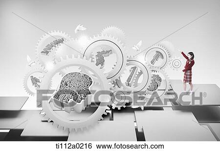 A girl student with various kinds of maze View Large Photo Image Stock Photograph - A girl student with various kinds of maze. Fotosearch