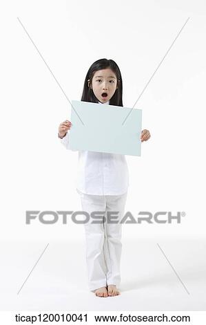 A girl surprised with white board View Large Photo Image Stock Image - A girl surprised with white board. Fotosearch