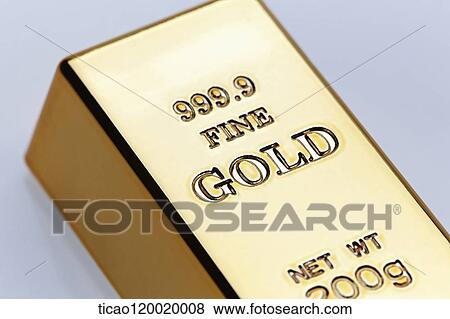 Stock Photo - A gold bar. Fotosearch