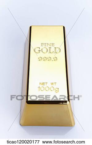 A gold bar View Large Photo Image Stock Photo - A gold bar. Fotosearch