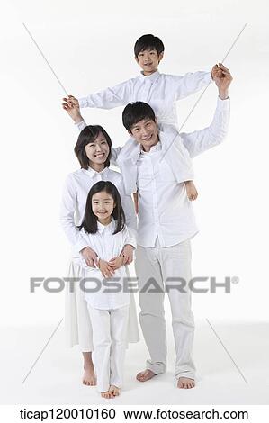 Stock Image - A happy family . Fotosearch