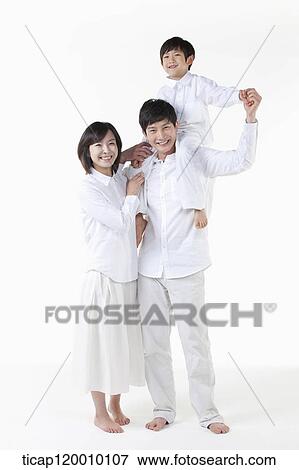 Stock Photo - A happy family . Fotosearch