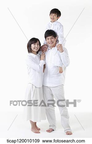 Stock Photo - A happy family . Fotosearch