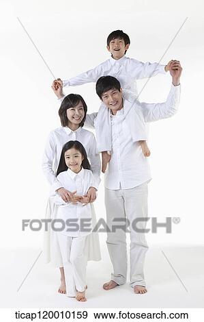 A happy family View Large Photo Image Stock Photo - A happy family . Fotosearch