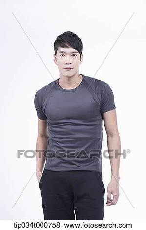 Stock Photo - A man in sport wear. Fotosearch