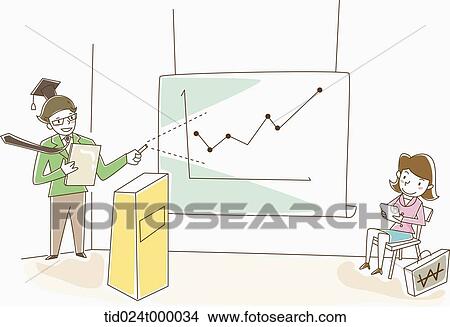 A man instructing the chart to a woman View Large Photo Image Picture - A man instructing the chart to a woman . Fotosearch