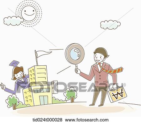 A man looking at a building with money bag View Large Photo Image Stock Photo - A man looking at a building with money bag . Fotosearch