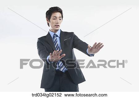 A man touching something with his palm View Large Photo Image Stock Image - A man touching something with his palm . Fotosearch