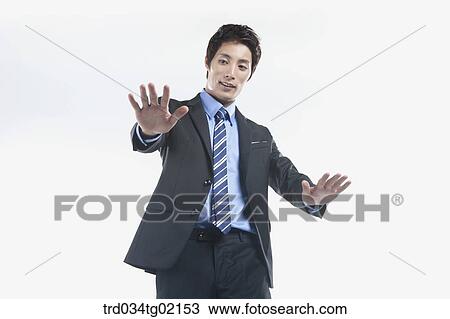 A man touching something with his palm View Large Photo Image Stock Image - A man touching something with his palm . Fotosearch