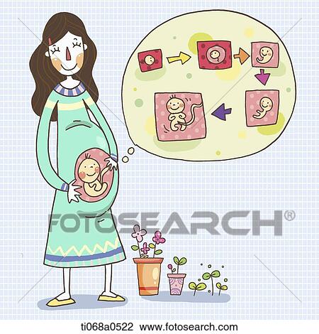 A pregnant woman and growth of baby View Large Photo Image Stock Image - A pregnant woman and growth of baby . Fotosearch