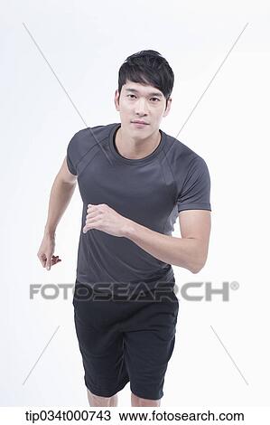 A running man View Large Photo Image Stock Image - A running man . Fotosearch