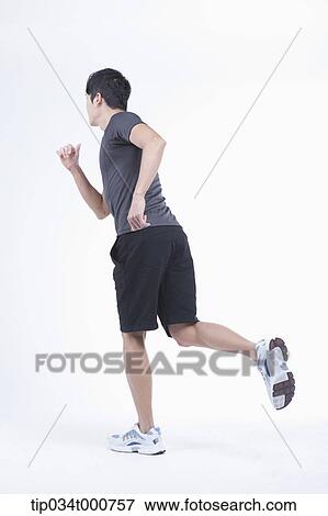 Stock Photo - A running man . Fotosearch