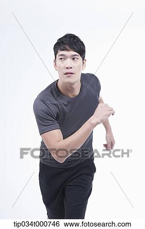 A running man View Large Photo Image Stock Photograph - A running man . Fotosearch