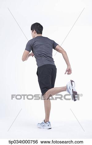 Stock Photograph - A running man . Fotosearch