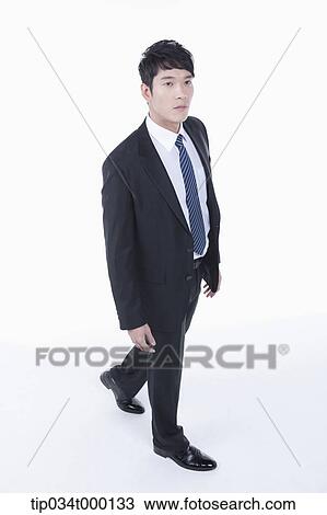 Stock Image - A walking man . Fotosearch