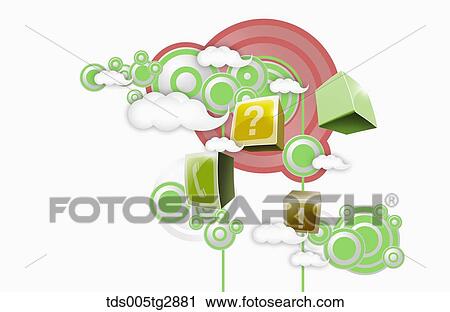 Stock Image - abstractive patterned artworks. Fotosearch