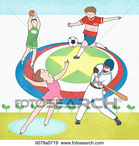 Athlete doing the various sports View Large Photo Image Stock Photo - Athlete doing the various sports . Fotosearch