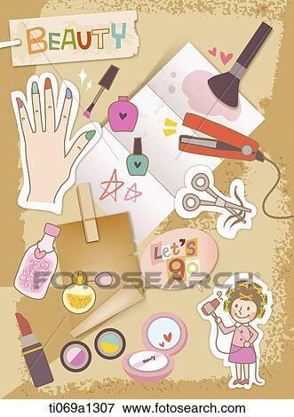 Beauty item illustration View Large Photo Image Stock Photo - Beauty item illustration. Fotosearch