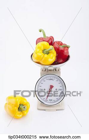 Bell pepper on the scale View Large Photo Image Stock Photography - Bell pepper on the scale. Fotosearch