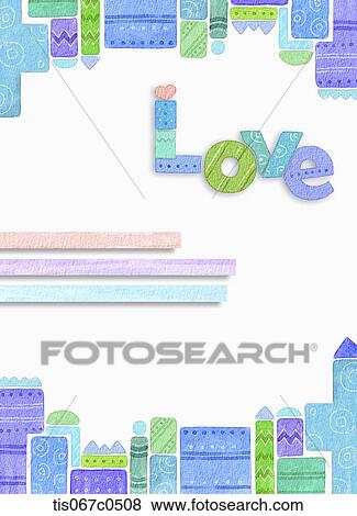 Blue and green square with LOVE View Large Photo Image Stock Photo - Blue and green square with LOVE. Fotosearch