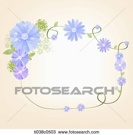 Blue and purple flower frame View Large Photo Image Stock Image - Blue and purple flower frame. Fotosearch
