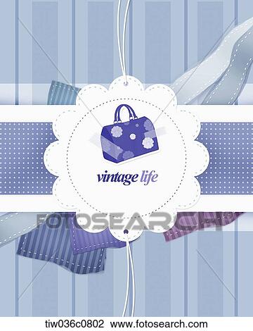 Blue bag and flower tag with vintage life View Large Photo Image Stock Image - Blue bag and flower tag with vintage life. Fotosearch