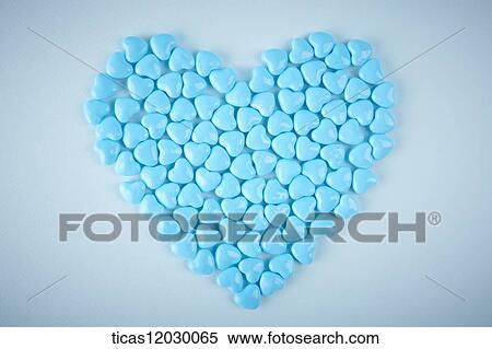 Blue heart gum View Large Photo Image Stock Photography - Blue heart gum . Fotosearch