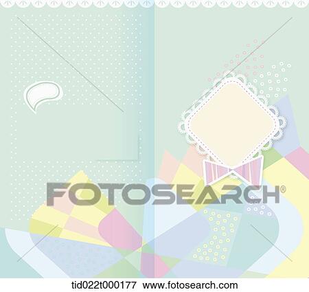 Blue lace and colorful pattern brochure View Large Photo Image Stock Photo - Blue lace and colorful pattern brochure. Fotosearch