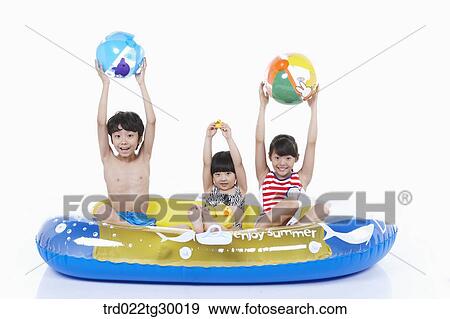 boy and girls are on the boat View Large Photo Image Stock Photo - boy and girls are on the boat. Fotosearch