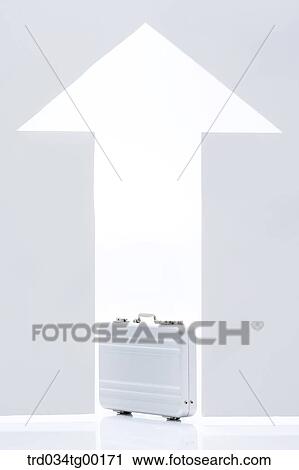 brief case and arrow sign View Large Photo Image Stock Image - brief case and arrow sign. Fotosearch
