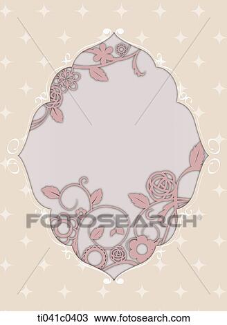 Brown flower wedding invitation card View Large Photo Image Stock Image - Brown flower wedding invitation card. Fotosearch